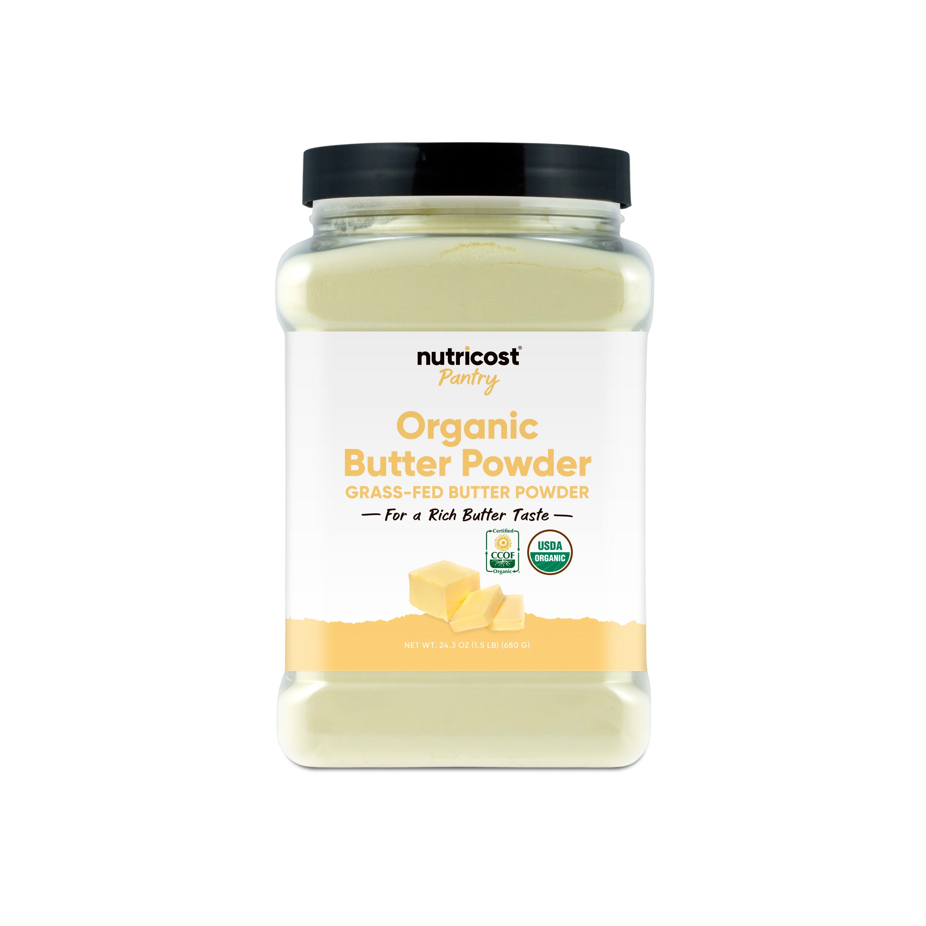 Nutricost PANTRY Organic GF Butter Powder