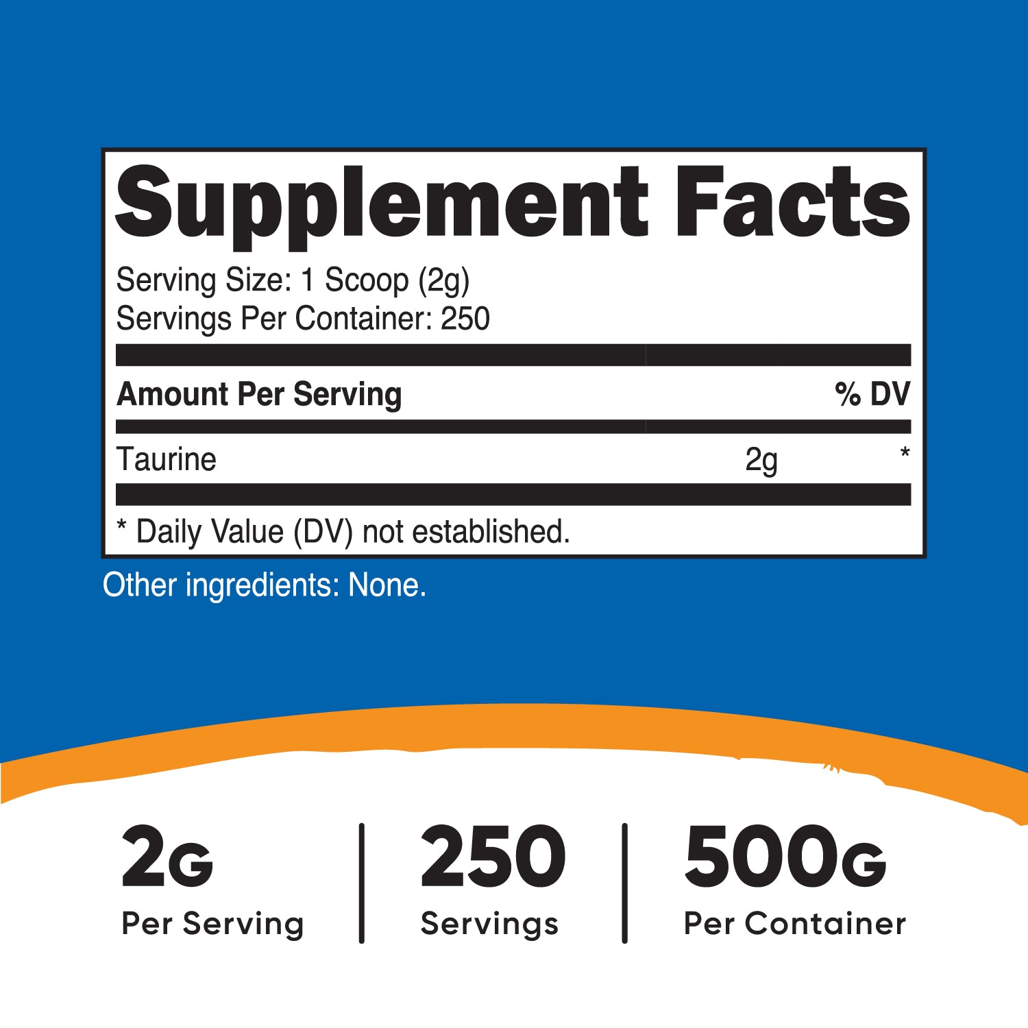 Nutricost Taurine Powder
