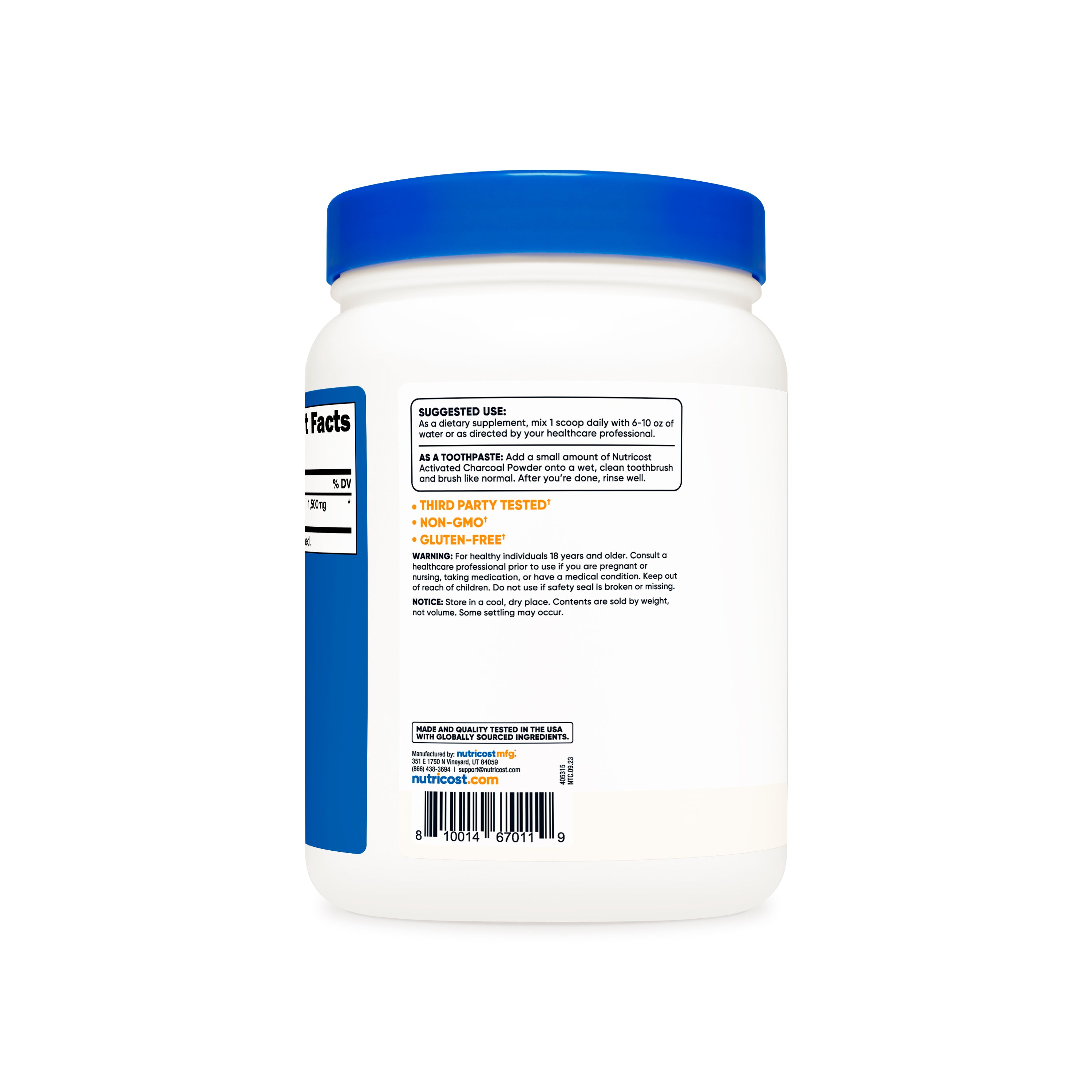 Nutricost Activated Charcoal Powder