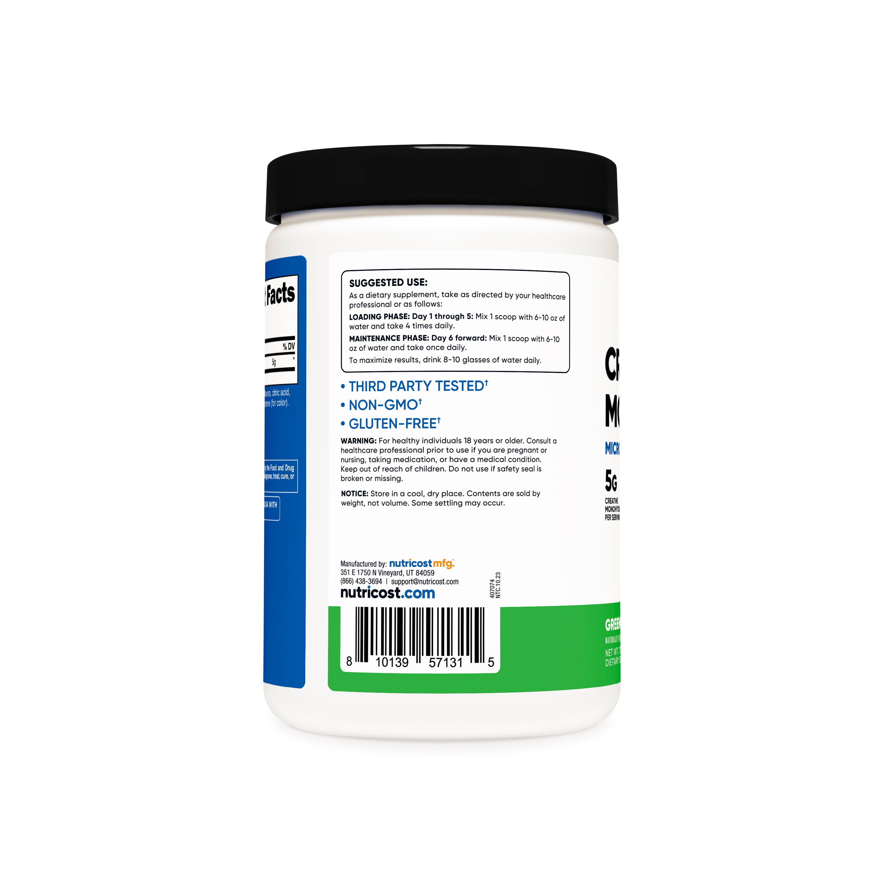 Nutricost Creatine Monohydrate With Stevia