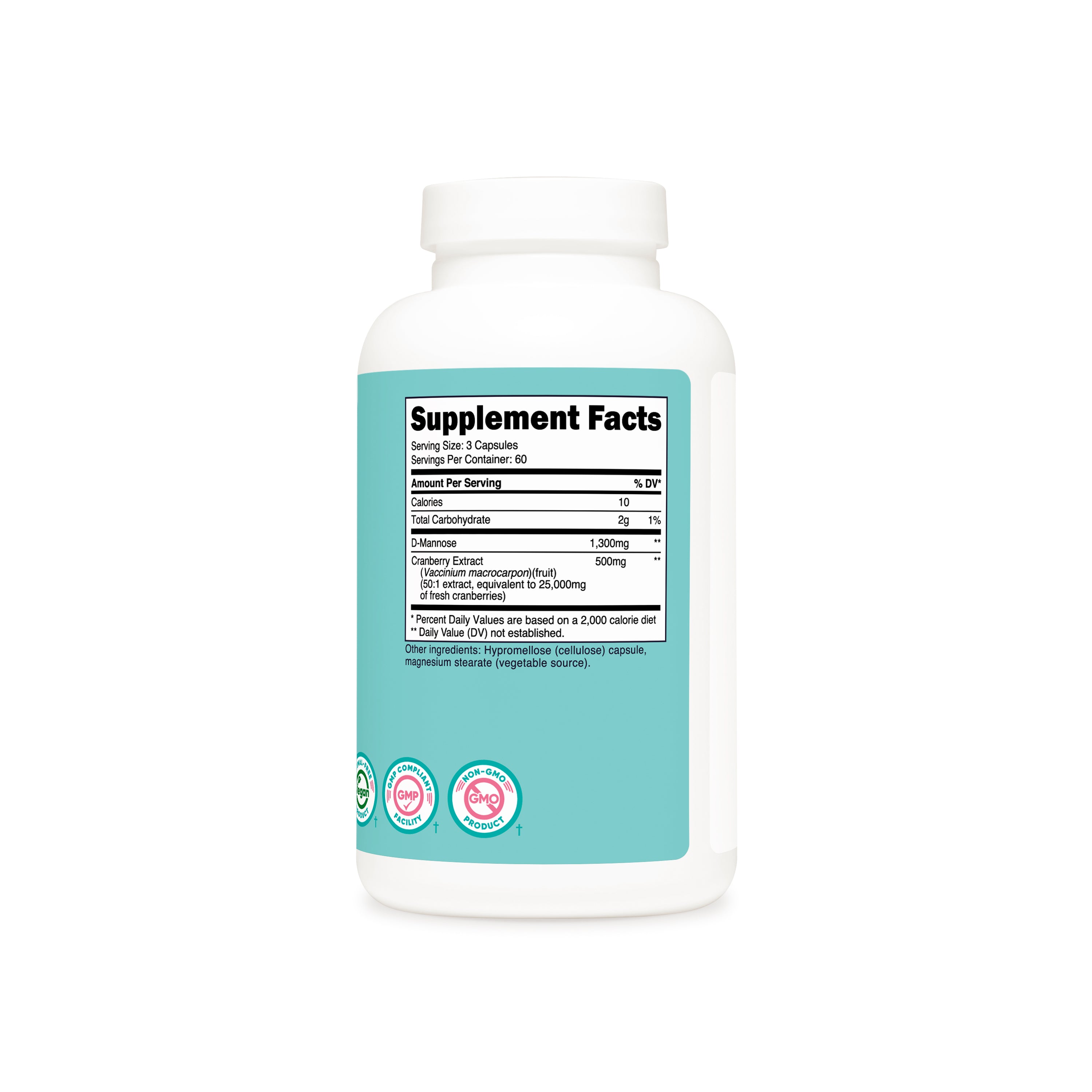 Nutricost D-Mannose with Cranberry Extract for Women