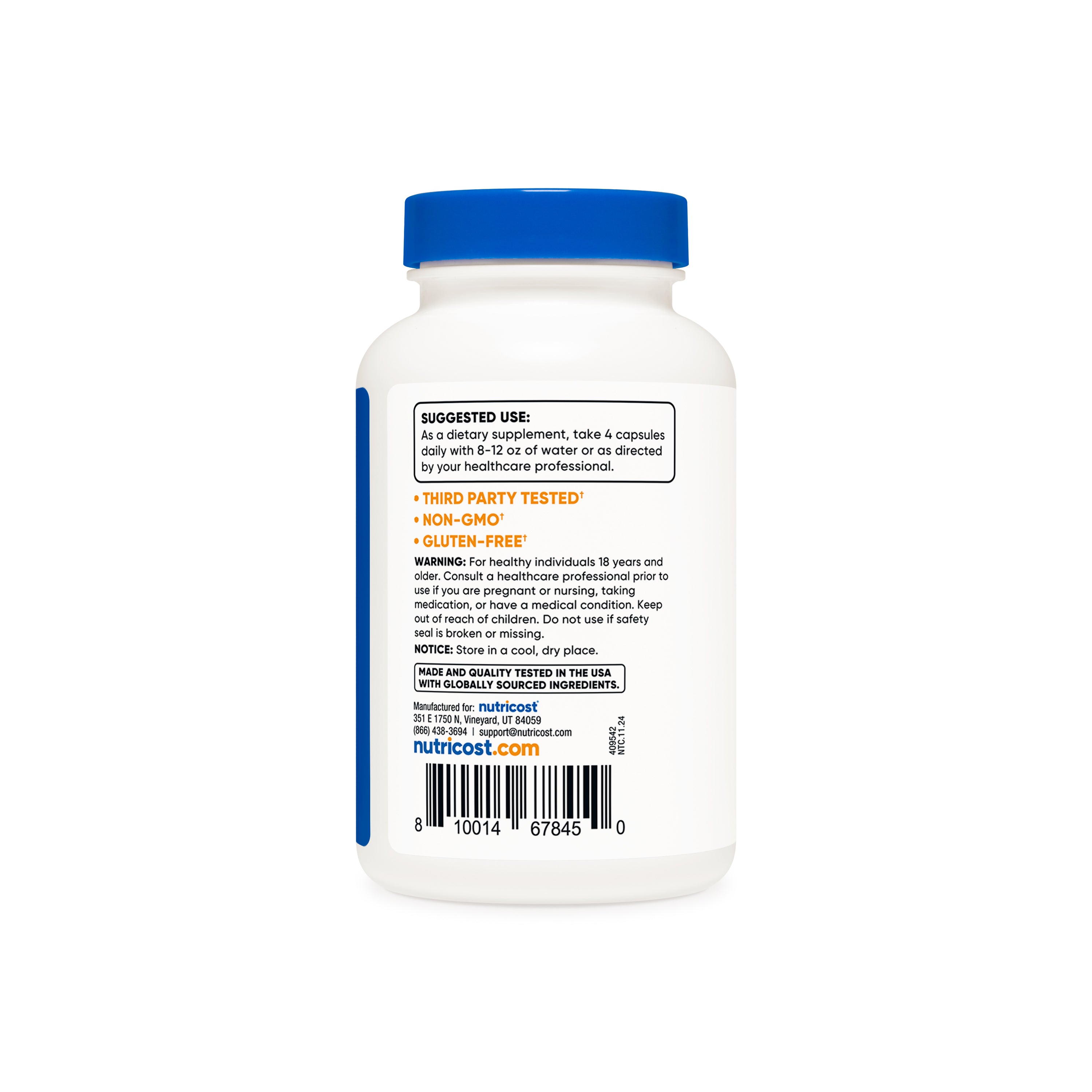 Nutricost Grass-Fed Desiccated Beef Liver Capsules