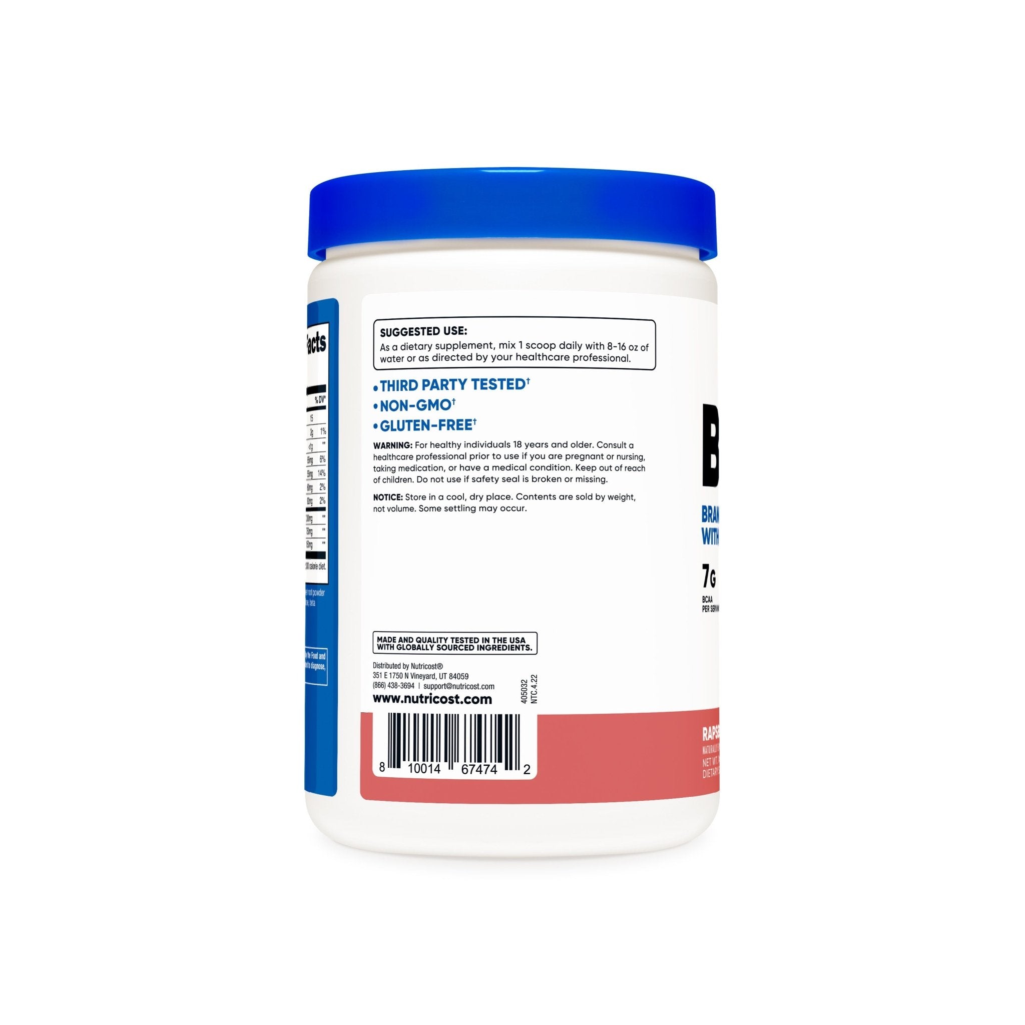 Nutricost BCAA + Hydration Powder