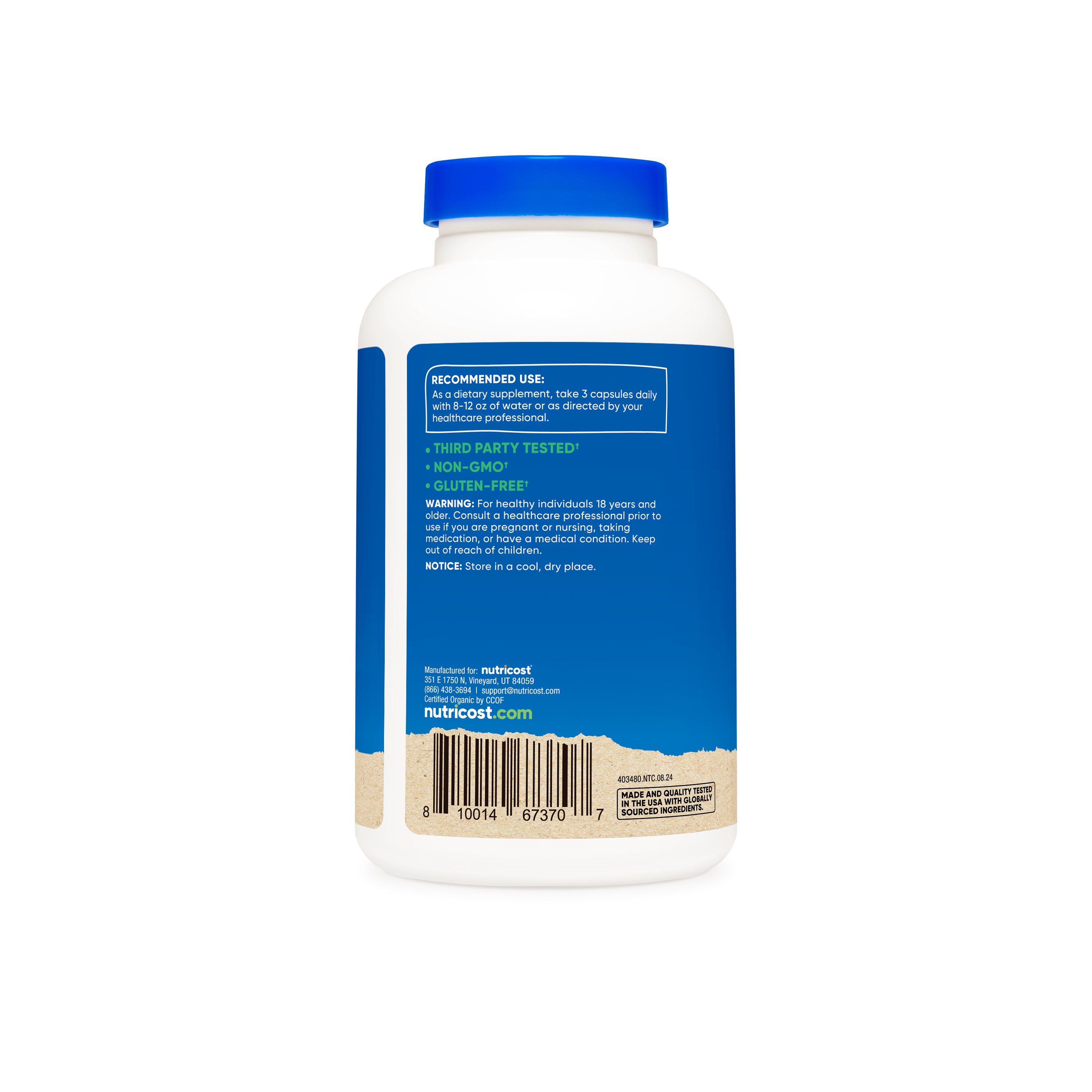 Nutricost Made With Organic Beet Root Capsules