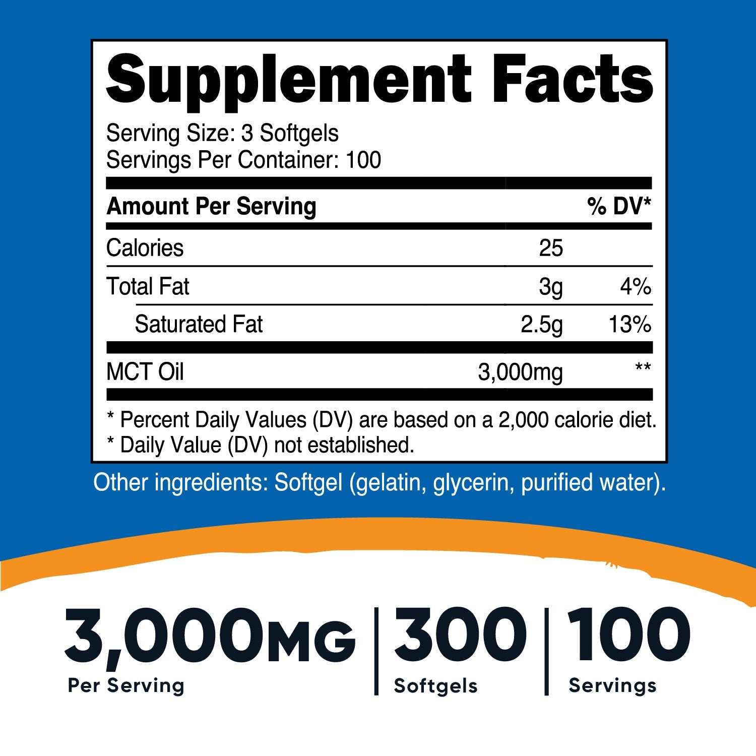 Nutricost MCT Oil Softgels