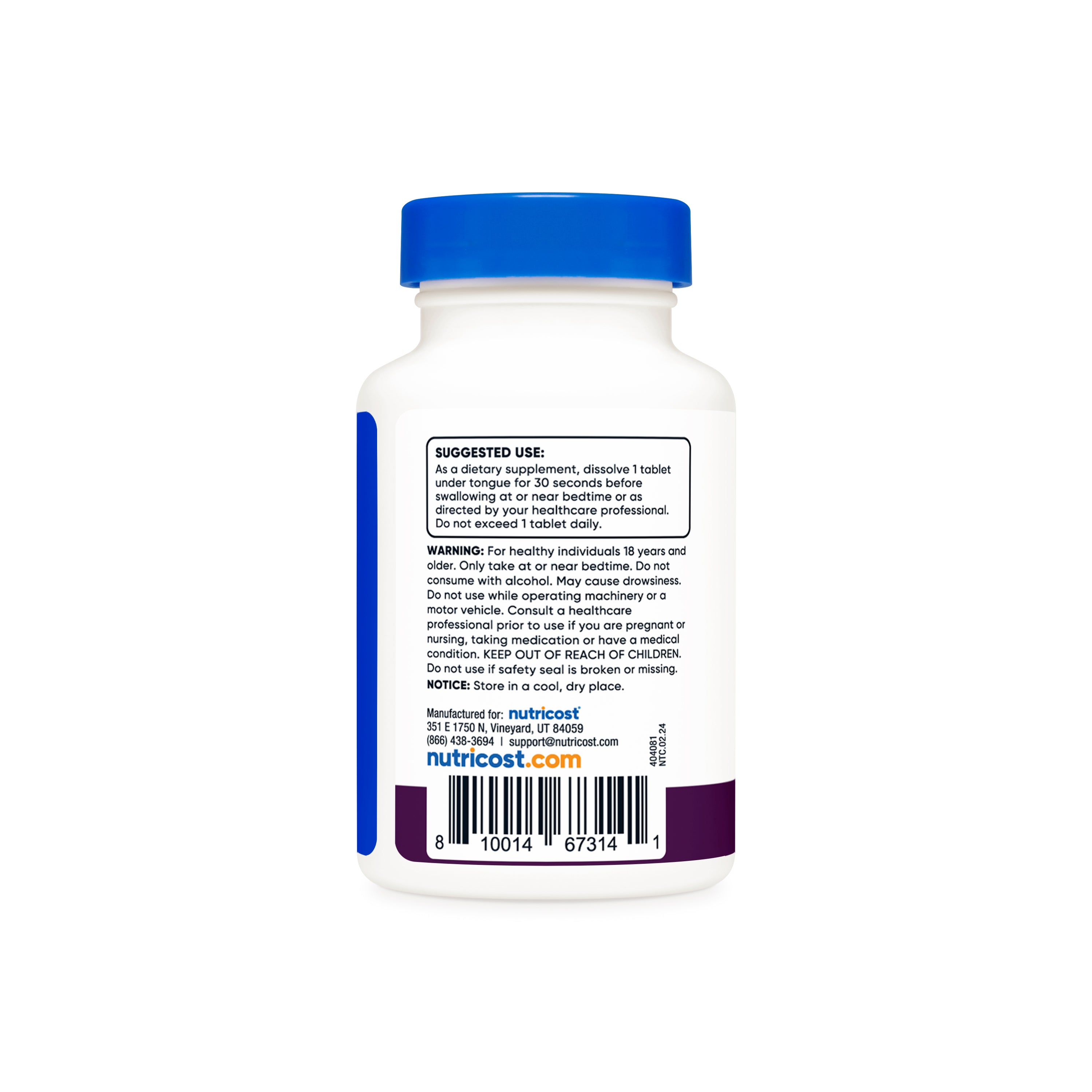 Nutricost Melatonin Tablets (Fast Dissolve)