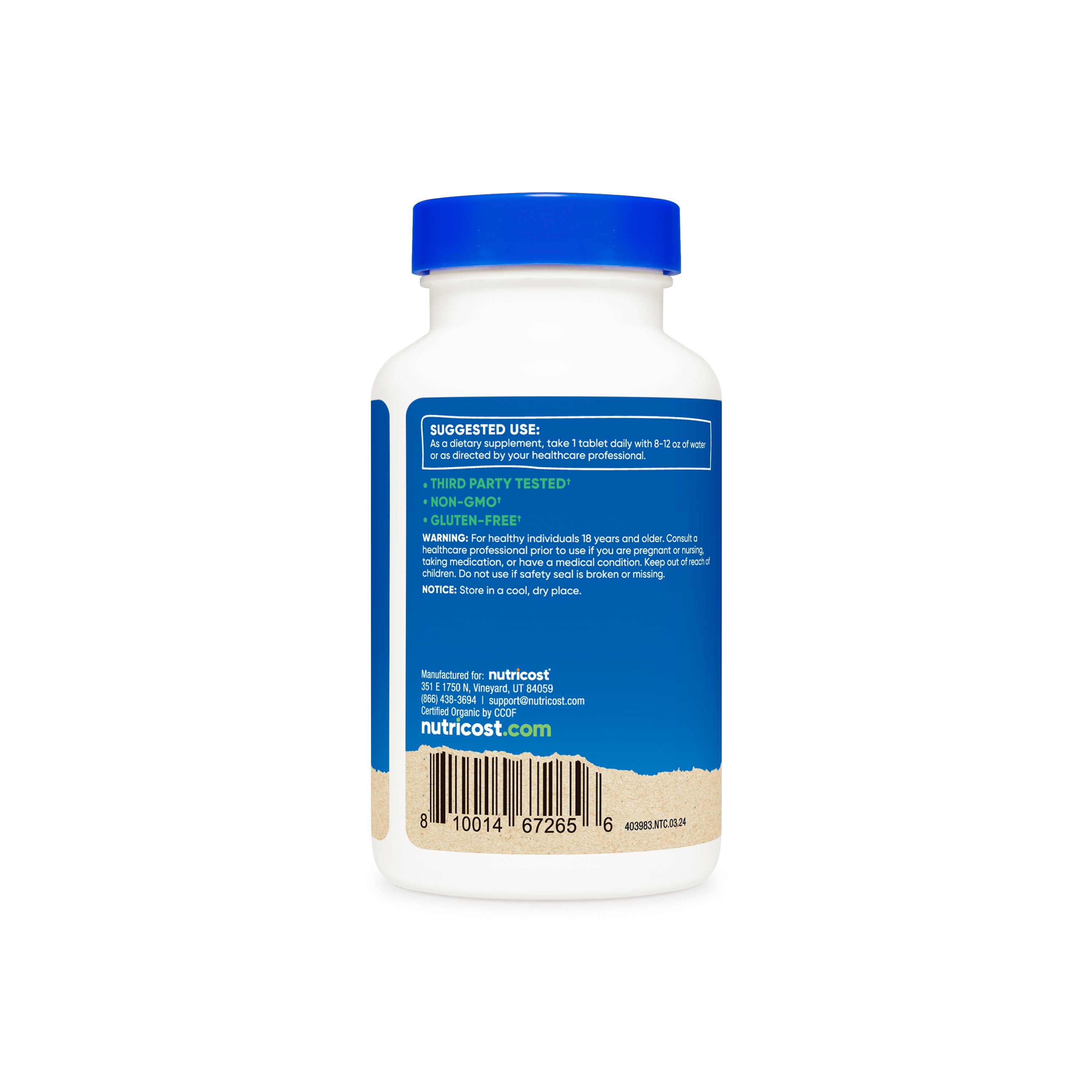 Nutricost Organic Chlorella Tablets