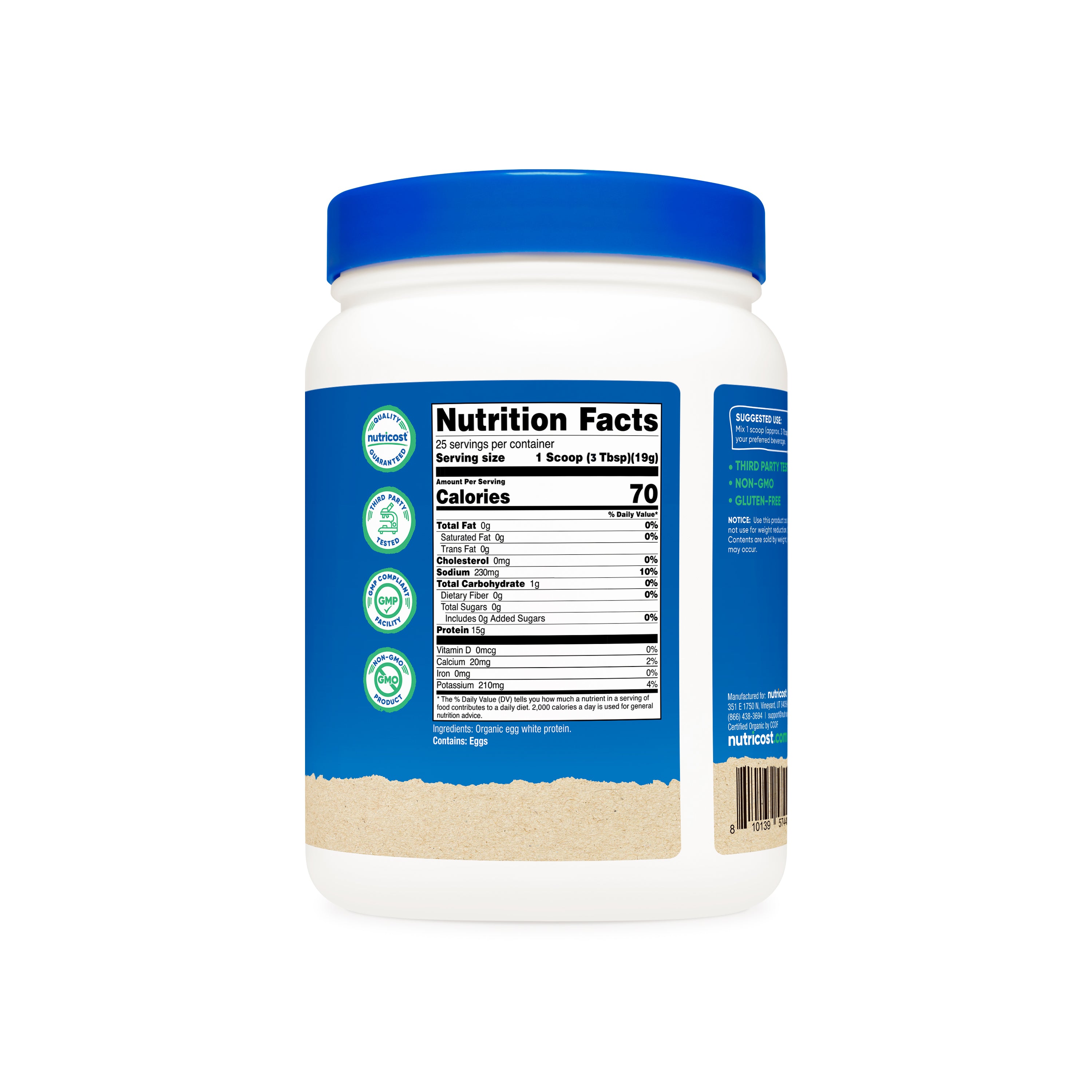 Nutricost Organic Egg White Protein