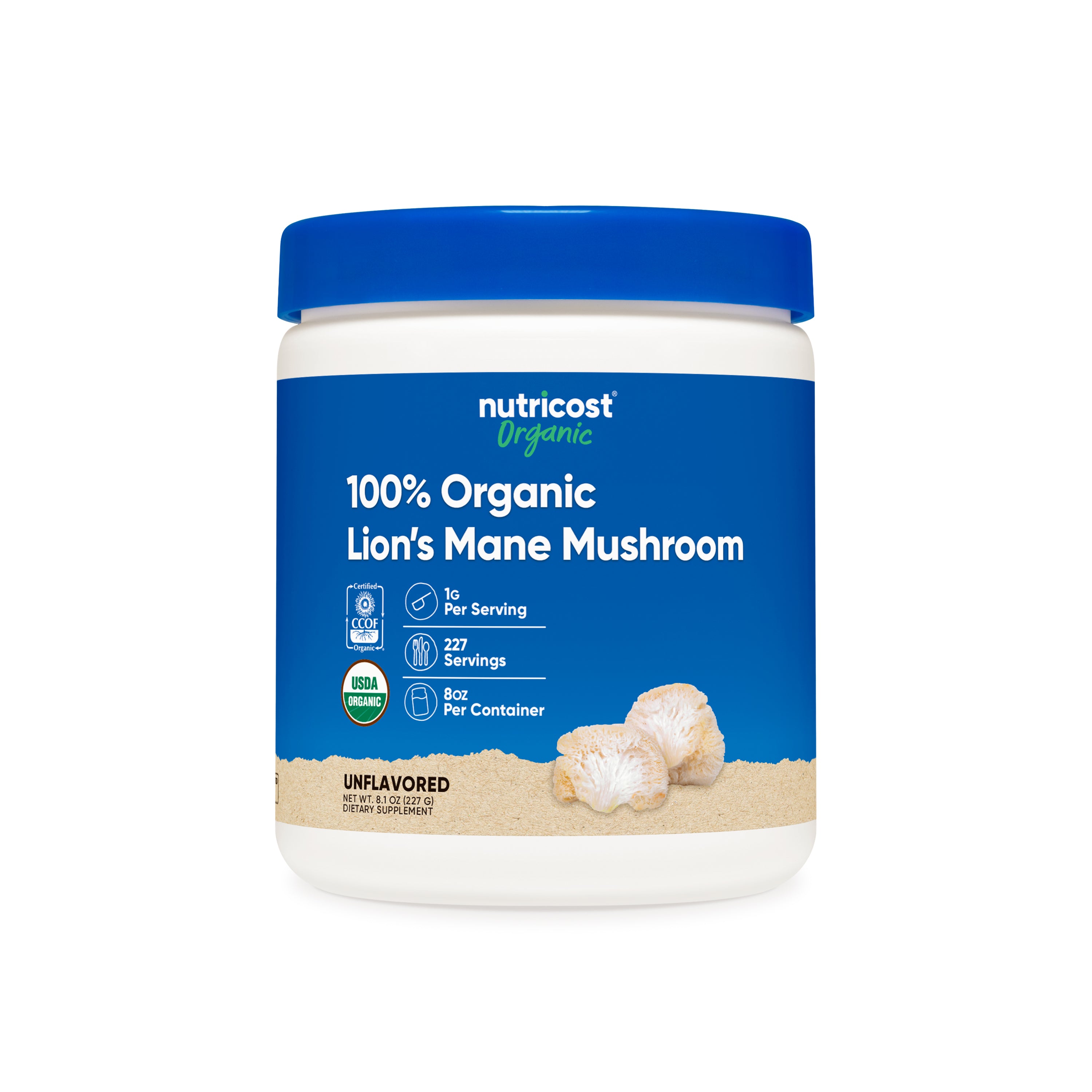 Nutricost Organic Lion's Mane Mushroom Powder