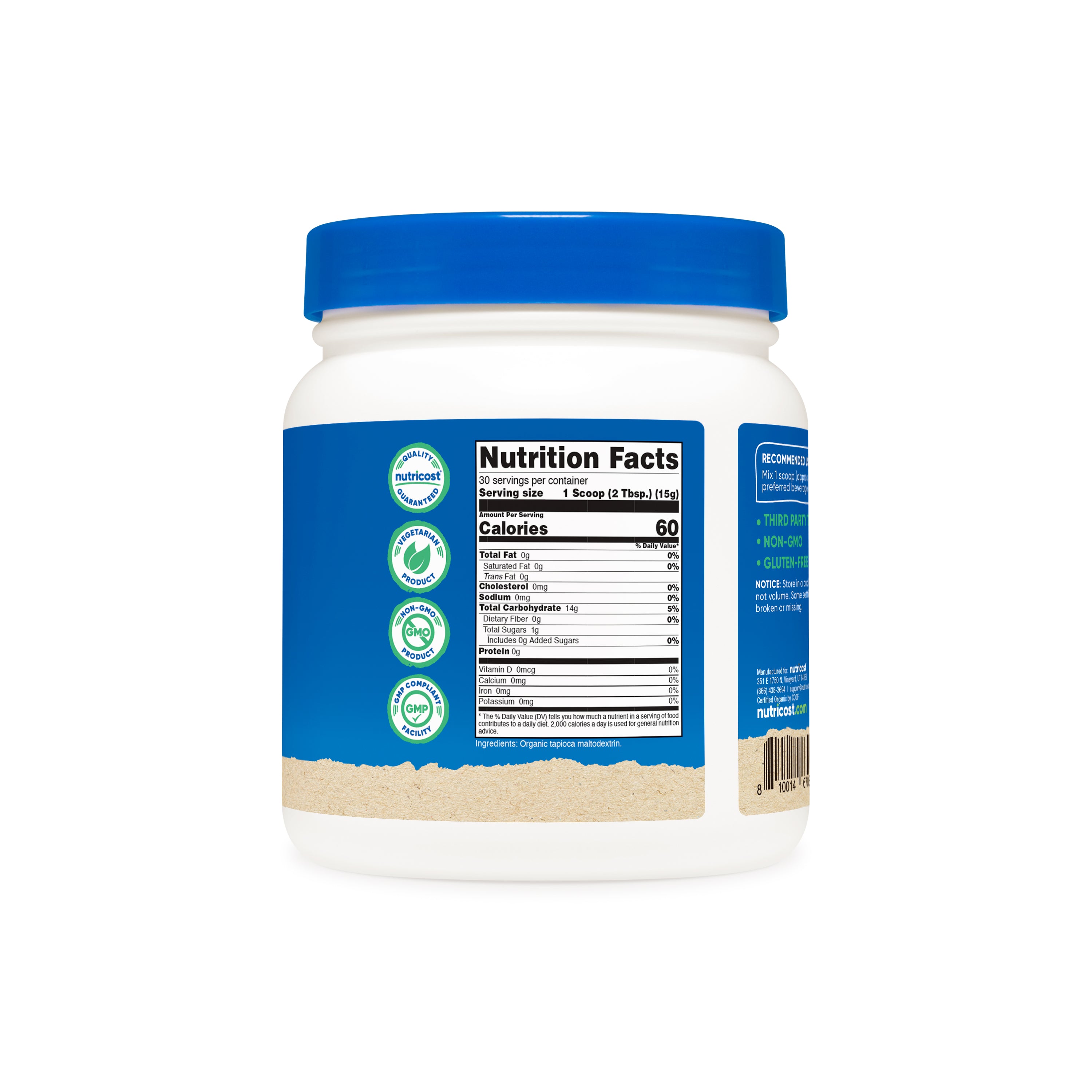 Nutricost Organic Maltodextrin Powder