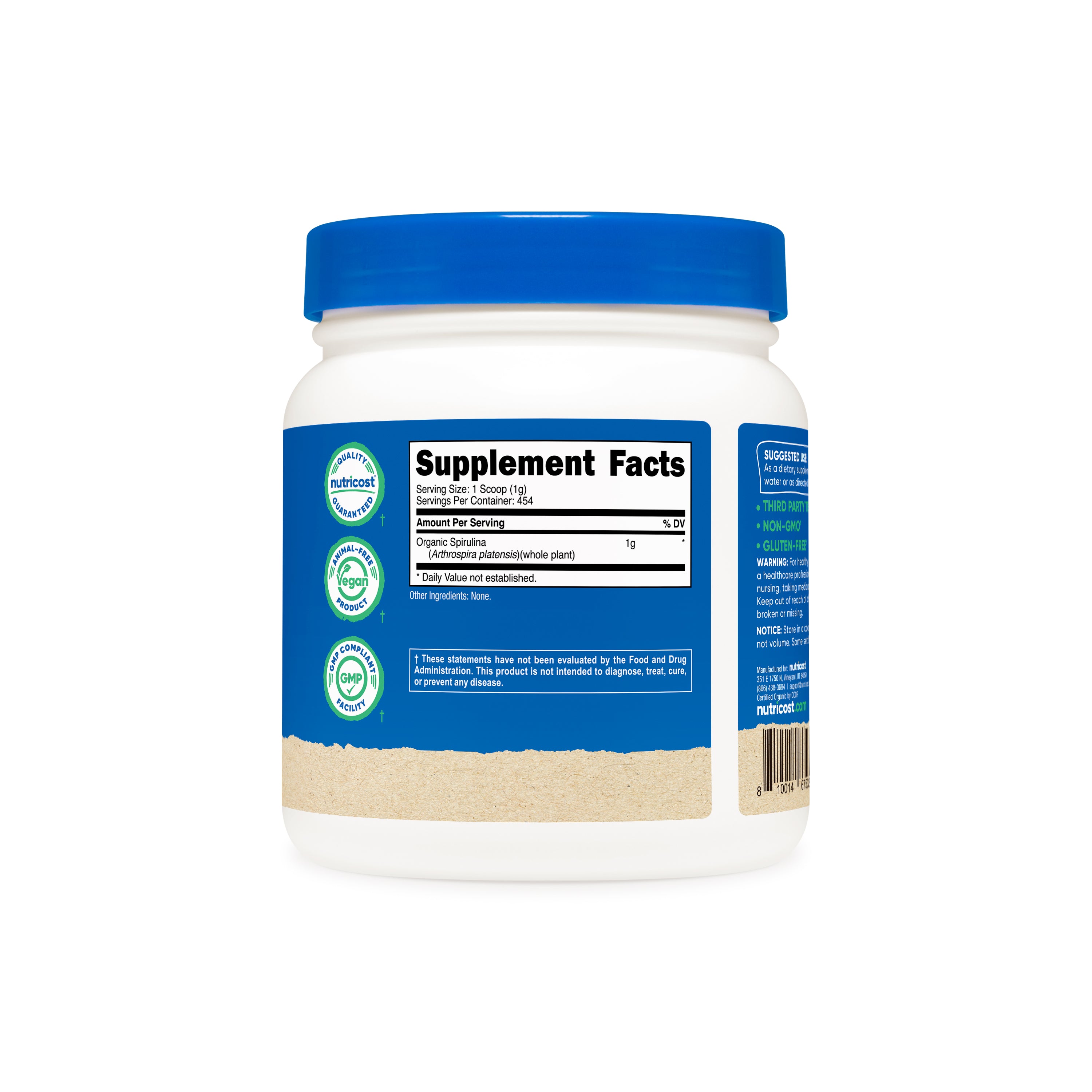 Nutricost Organic Spirulina Powder